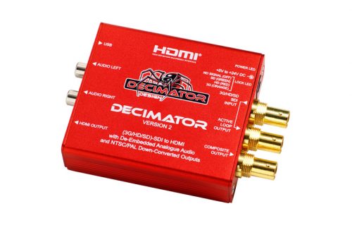 Decimator 2 SDI to Composite and HDMI Down Converter (3G/HD/SD)